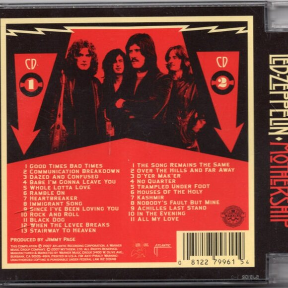 led zeppelin mothership super jewel case remastered 2007 2 cd set - jimmy page - Picture 5 of 6